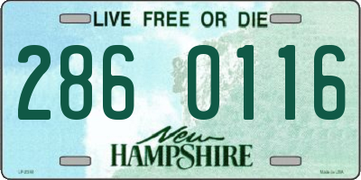 NH license plate 2860116