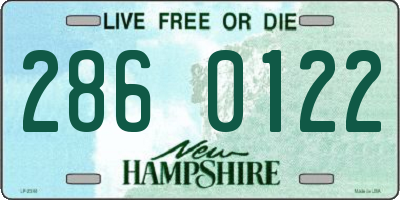 NH license plate 2860122