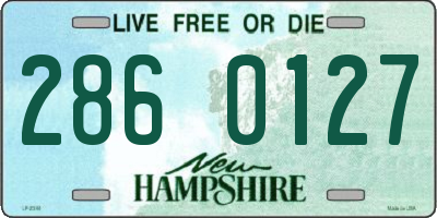 NH license plate 2860127