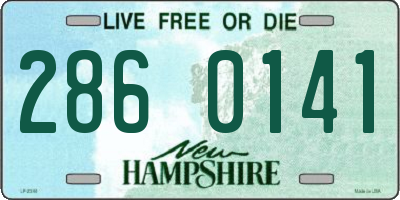 NH license plate 2860141
