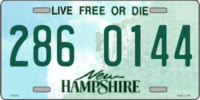 NH license plate 2860144