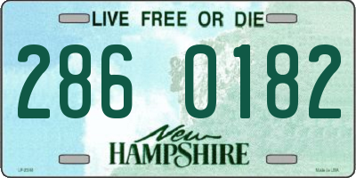 NH license plate 2860182