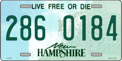 NH license plate 2860184