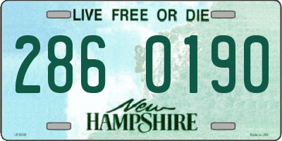 NH license plate 2860190