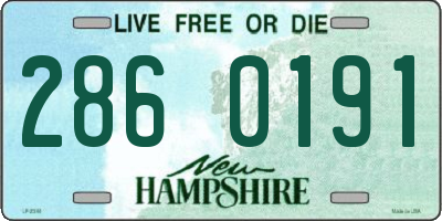 NH license plate 2860191
