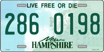 NH license plate 2860198