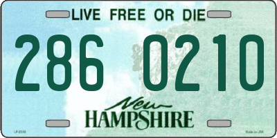 NH license plate 2860210