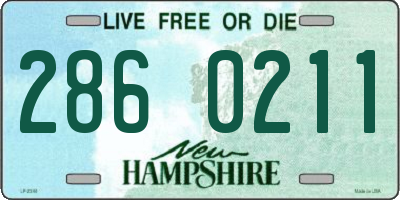 NH license plate 2860211