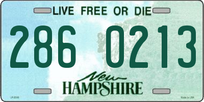 NH license plate 2860213