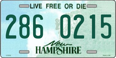 NH license plate 2860215