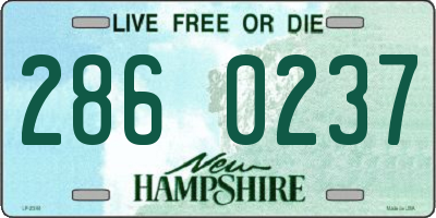 NH license plate 2860237