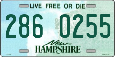 NH license plate 2860255