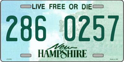 NH license plate 2860257