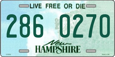 NH license plate 2860270