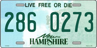 NH license plate 2860273