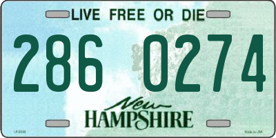 NH license plate 2860274