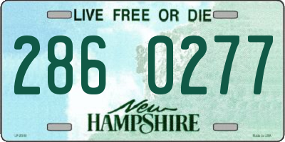 NH license plate 2860277