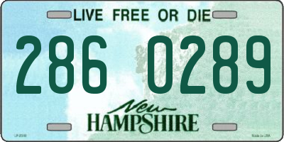 NH license plate 2860289