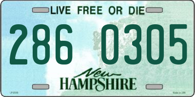 NH license plate 2860305