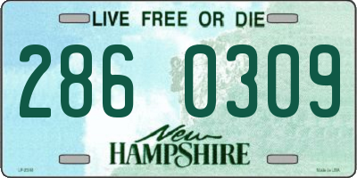 NH license plate 2860309