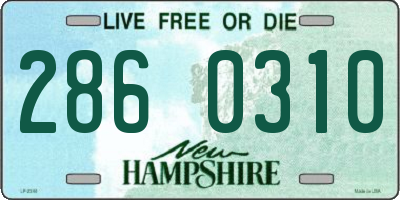 NH license plate 2860310