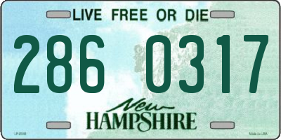 NH license plate 2860317