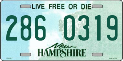 NH license plate 2860319