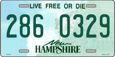 NH license plate 2860329