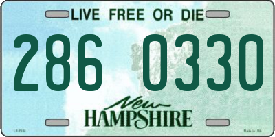 NH license plate 2860330