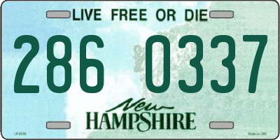 NH license plate 2860337