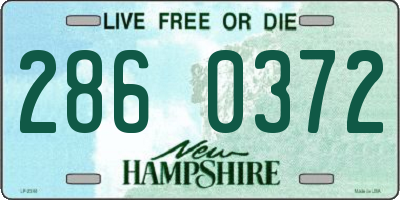 NH license plate 2860372