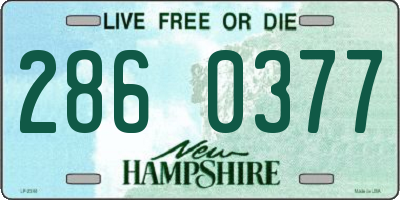 NH license plate 2860377