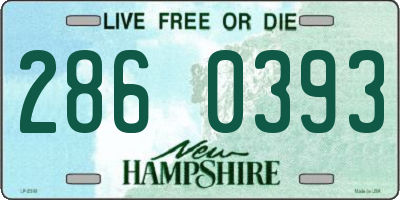 NH license plate 2860393