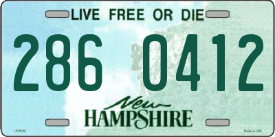 NH license plate 2860412