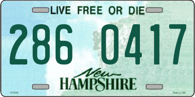 NH license plate 2860417