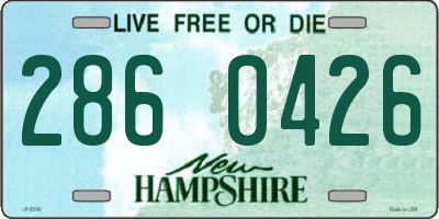 NH license plate 2860426