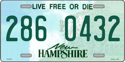 NH license plate 2860432