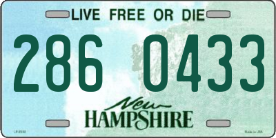NH license plate 2860433
