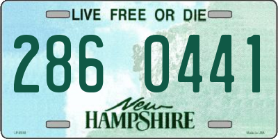 NH license plate 2860441