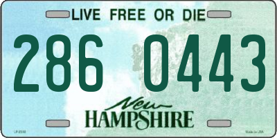 NH license plate 2860443
