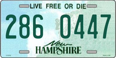 NH license plate 2860447