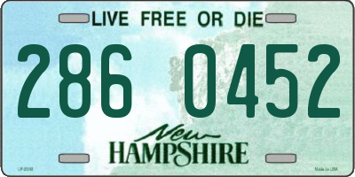 NH license plate 2860452