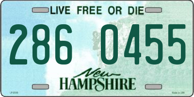 NH license plate 2860455