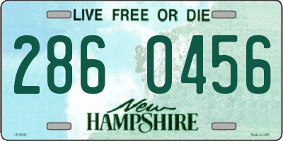 NH license plate 2860456