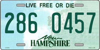NH license plate 2860457