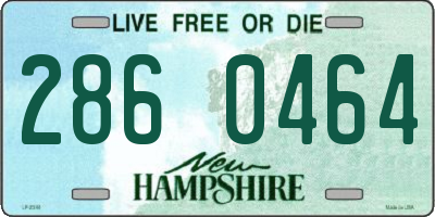 NH license plate 2860464