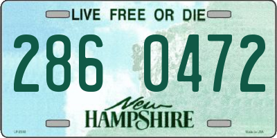 NH license plate 2860472
