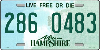 NH license plate 2860483
