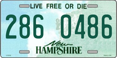 NH license plate 2860486