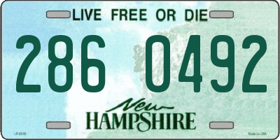 NH license plate 2860492